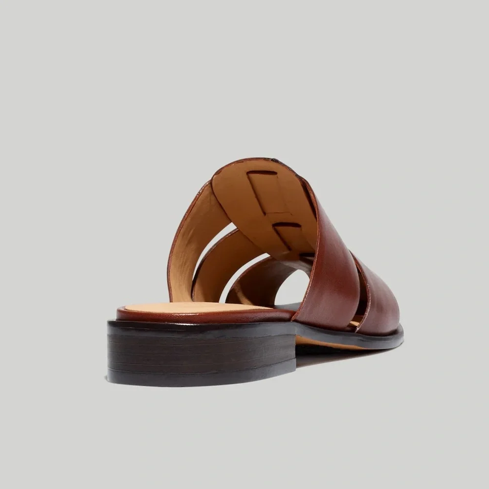 Madewell The Dixson Fisherman Mule in Brown Leather - Picture 6 of 10